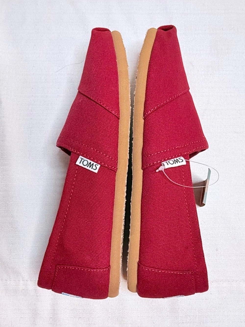 TOMS Alpargata Paper Source Red Slip-On Shoe Women’s Sz:9 NWT - Picture 9 of 9
